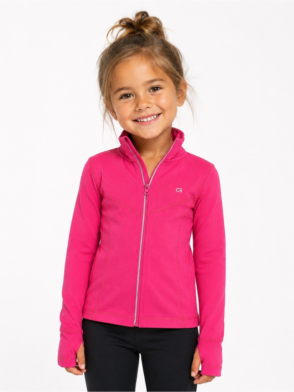 GAP Girls' Hot Pink Full-Zip Jacket